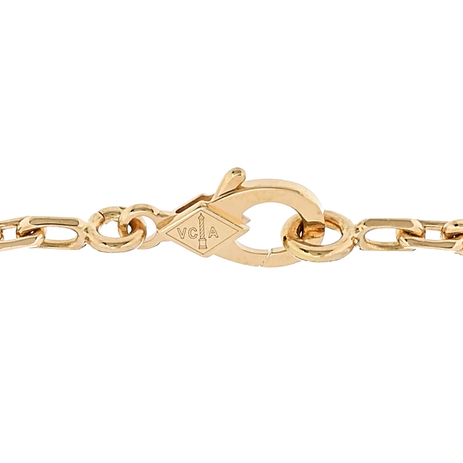 18K Yellow Gold 5 Motifs Vintage Alhambra Bracelet — view 3