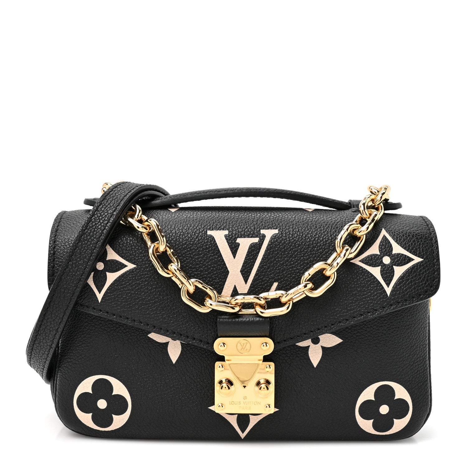 Empreinte Monogram Giant Pochette Metis East West Black Beige