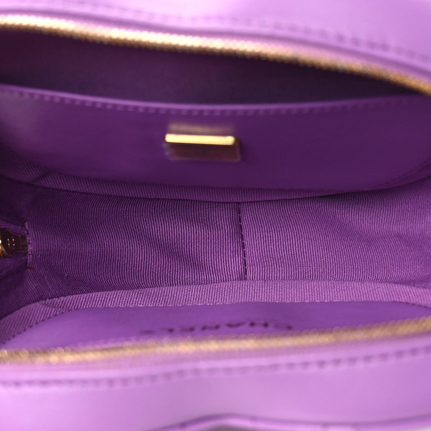 Lambskin Quilted CC In Love Heart Bag Purple — view 4