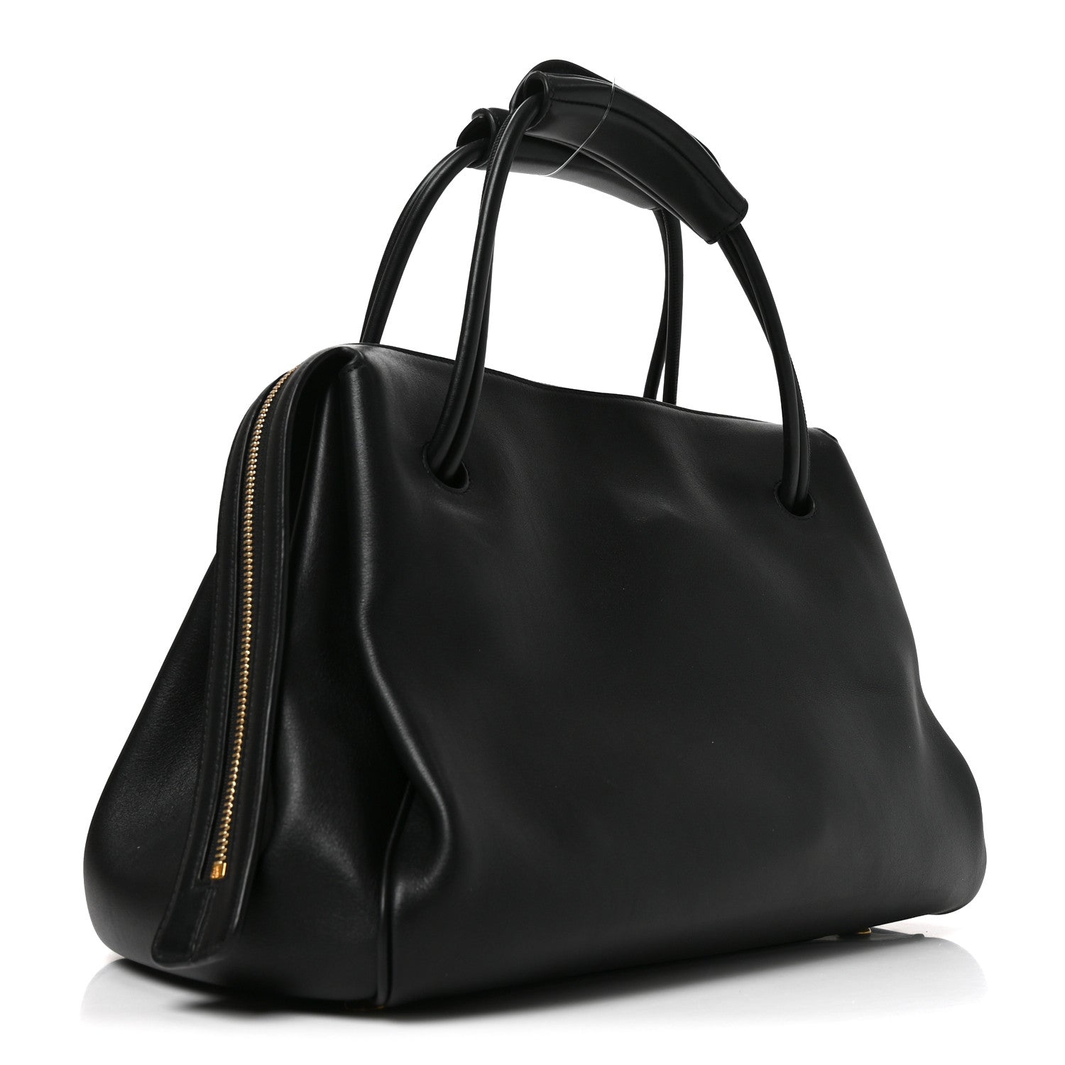 Supple Calfskin Medium Madrid Bag Black — view 3