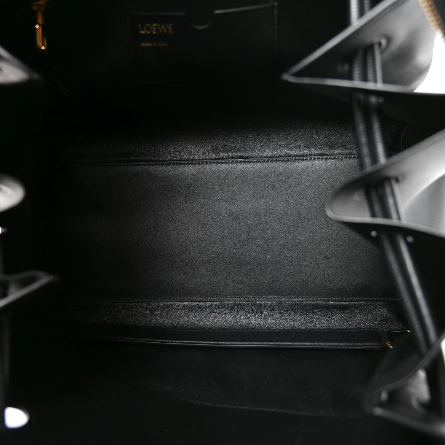 Supple Calfskin Medium Madrid Bag Black — view 5