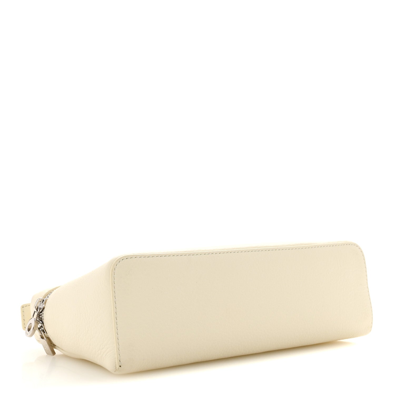 Grained Calfskin L19 Extra Pocket Pouch Whisper White — view 4