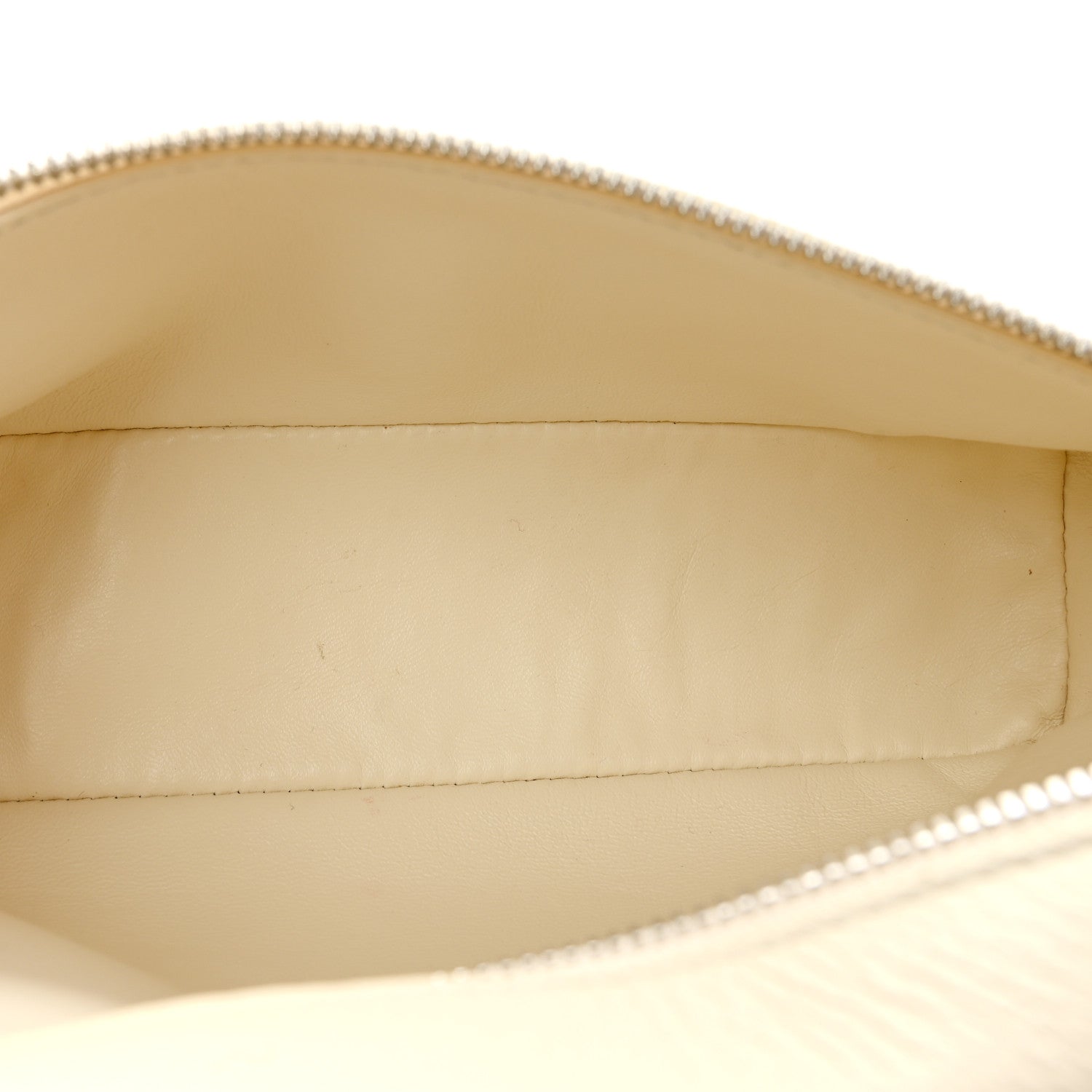 Grained Calfskin L19 Extra Pocket Pouch Whisper White — view 5
