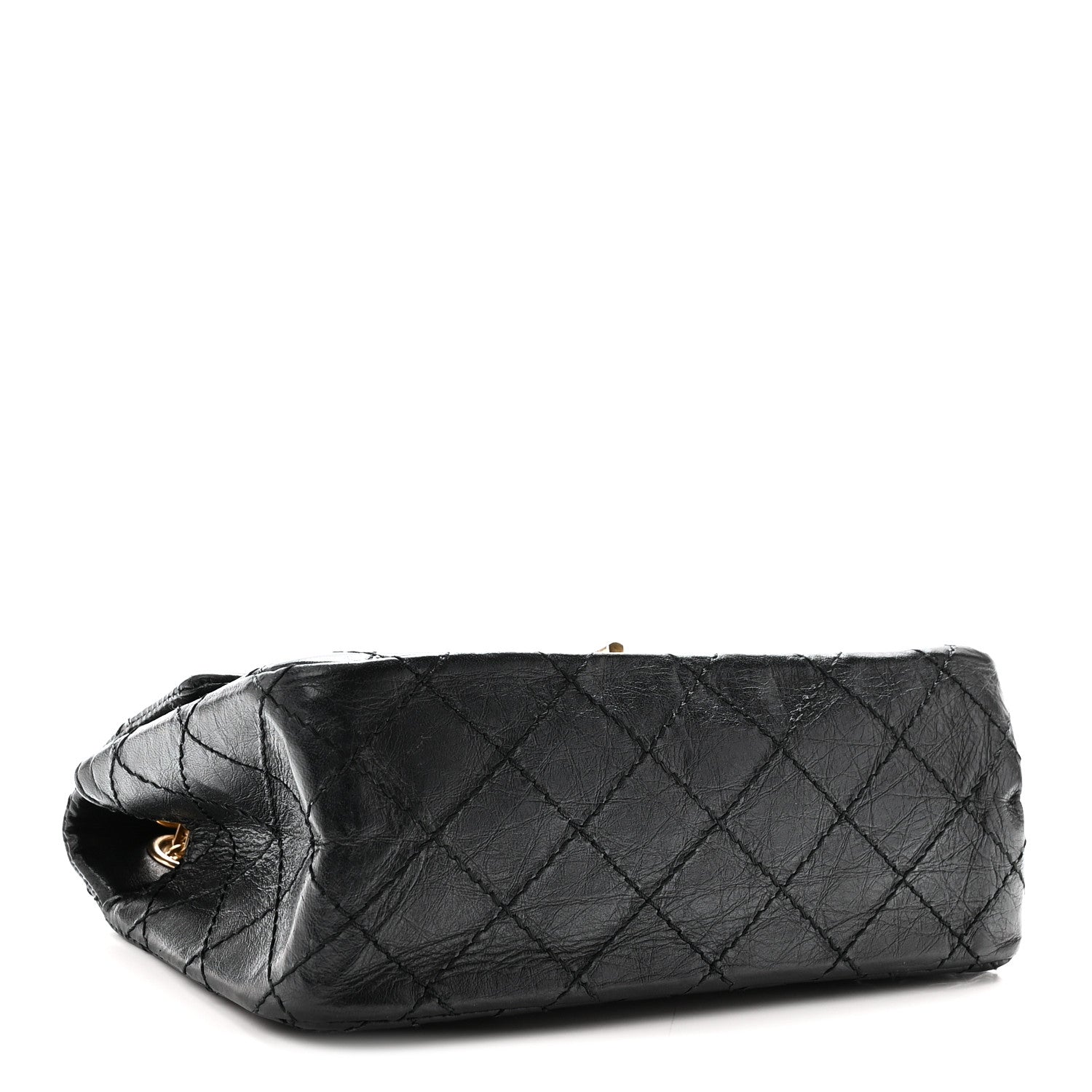 Aged Calfskin Quilted 2.55 Reissue Mini Flap Black — view 4