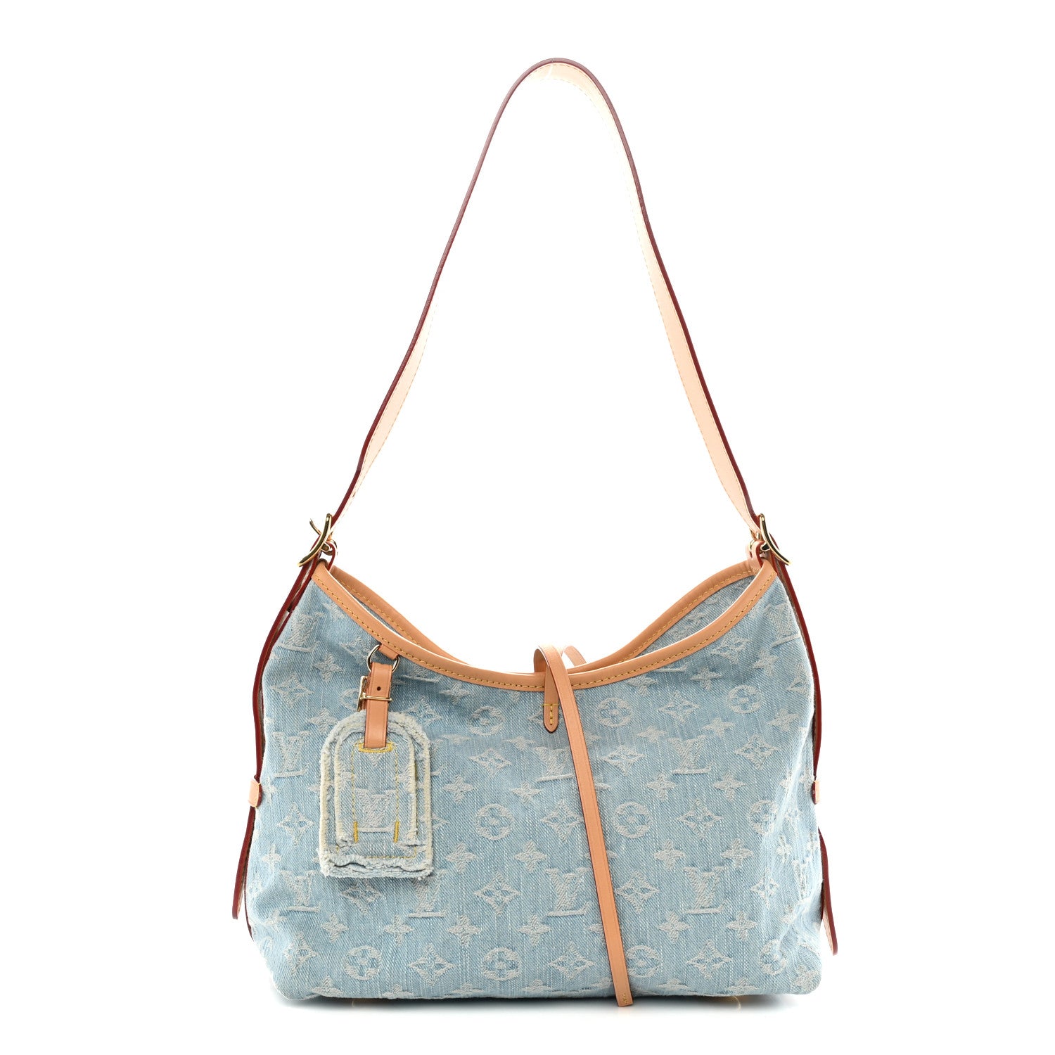 Monogram Denim CarryAll PM Sky Blue