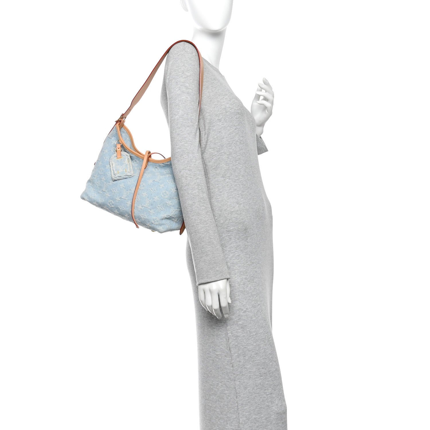 Monogram Denim CarryAll PM Sky Blue — view 2