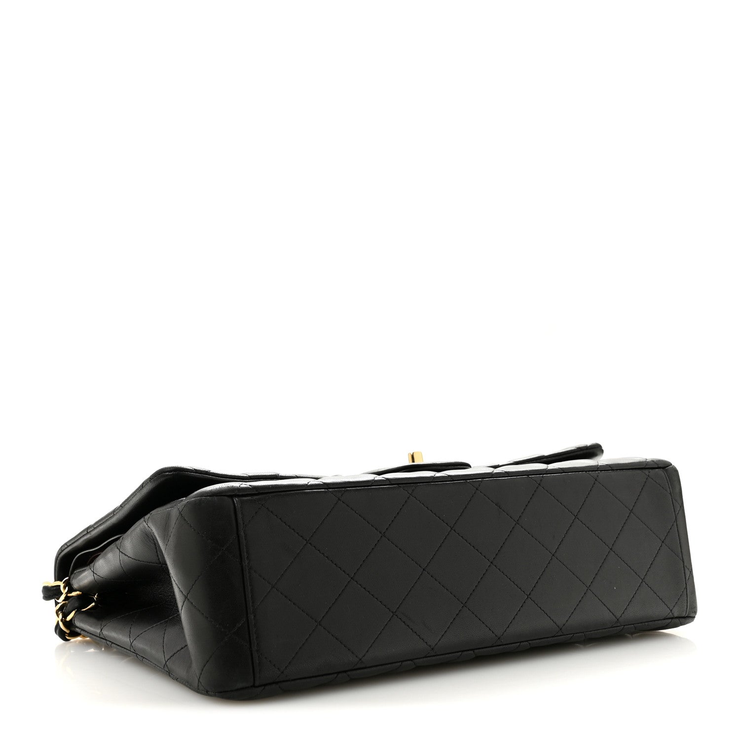 Lambskin Quilted Maxi Double Flap Black — view 4