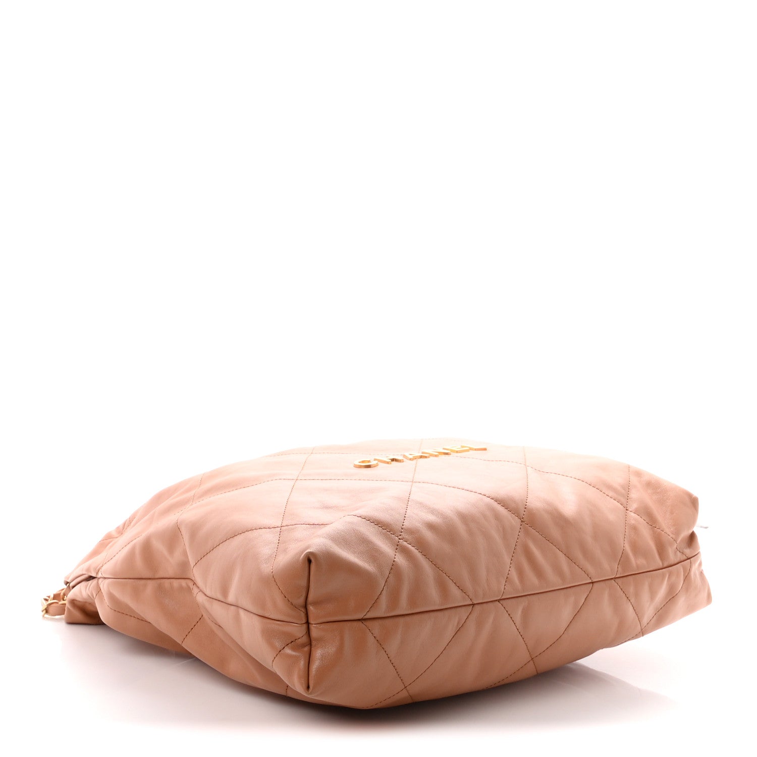 Shiny Calfskin Quilted Chanel 22 Camel — view 4