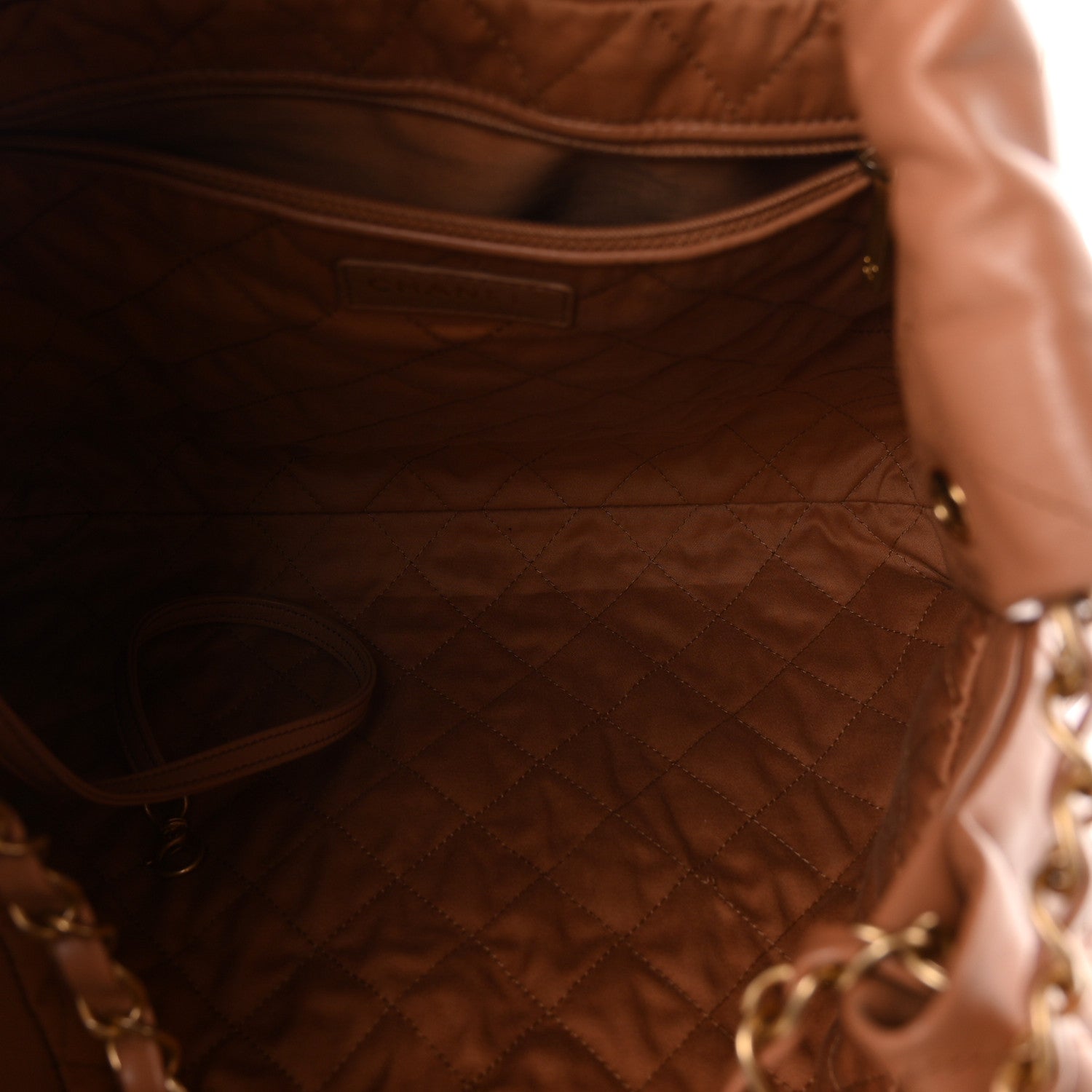 Shiny Calfskin Quilted Chanel 22 Camel — view 5