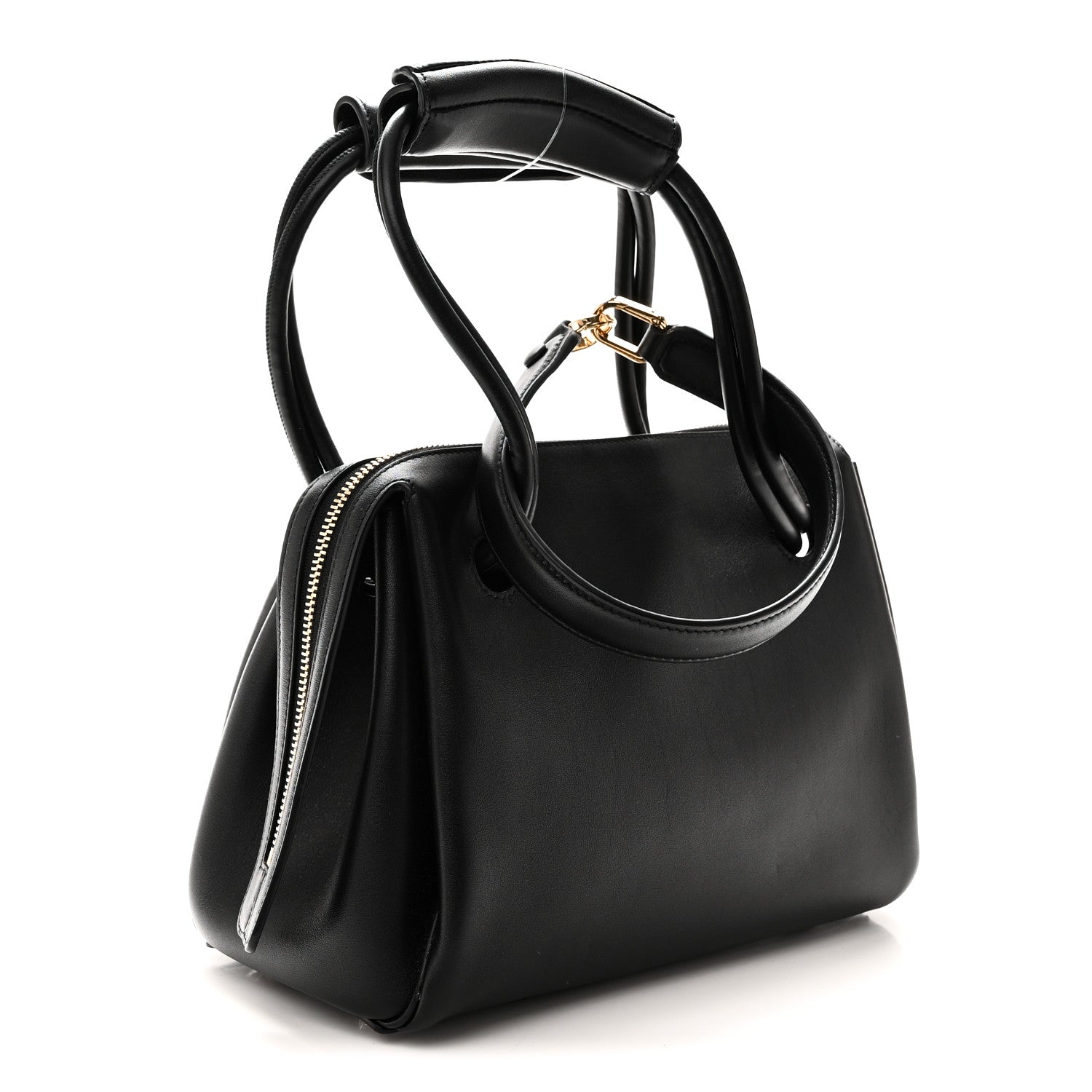 Supple Calfskin Small Madrid Bag Black — view 3