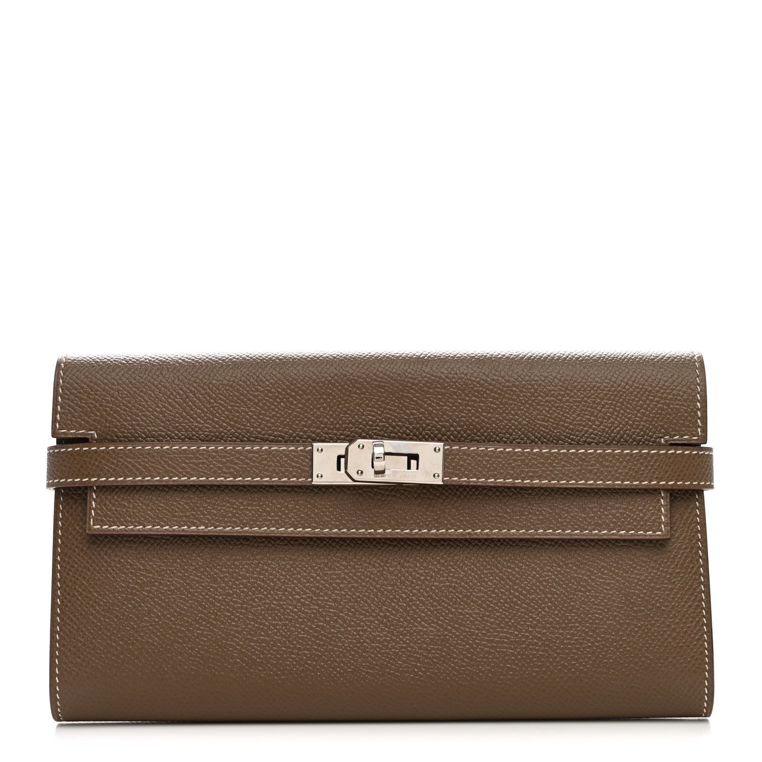 Epsom Kelly Longue Wallet Etoupe