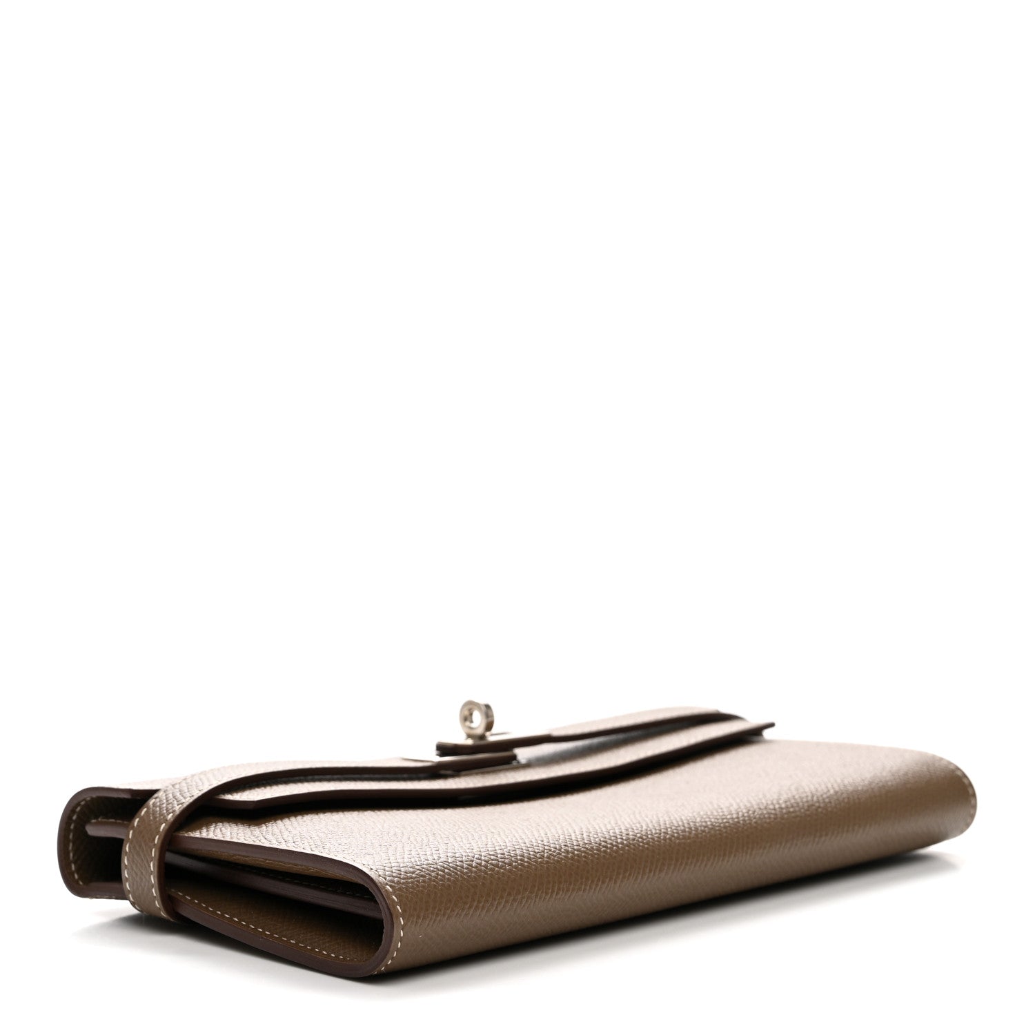 Epsom Kelly Longue Wallet Etoupe — view 4