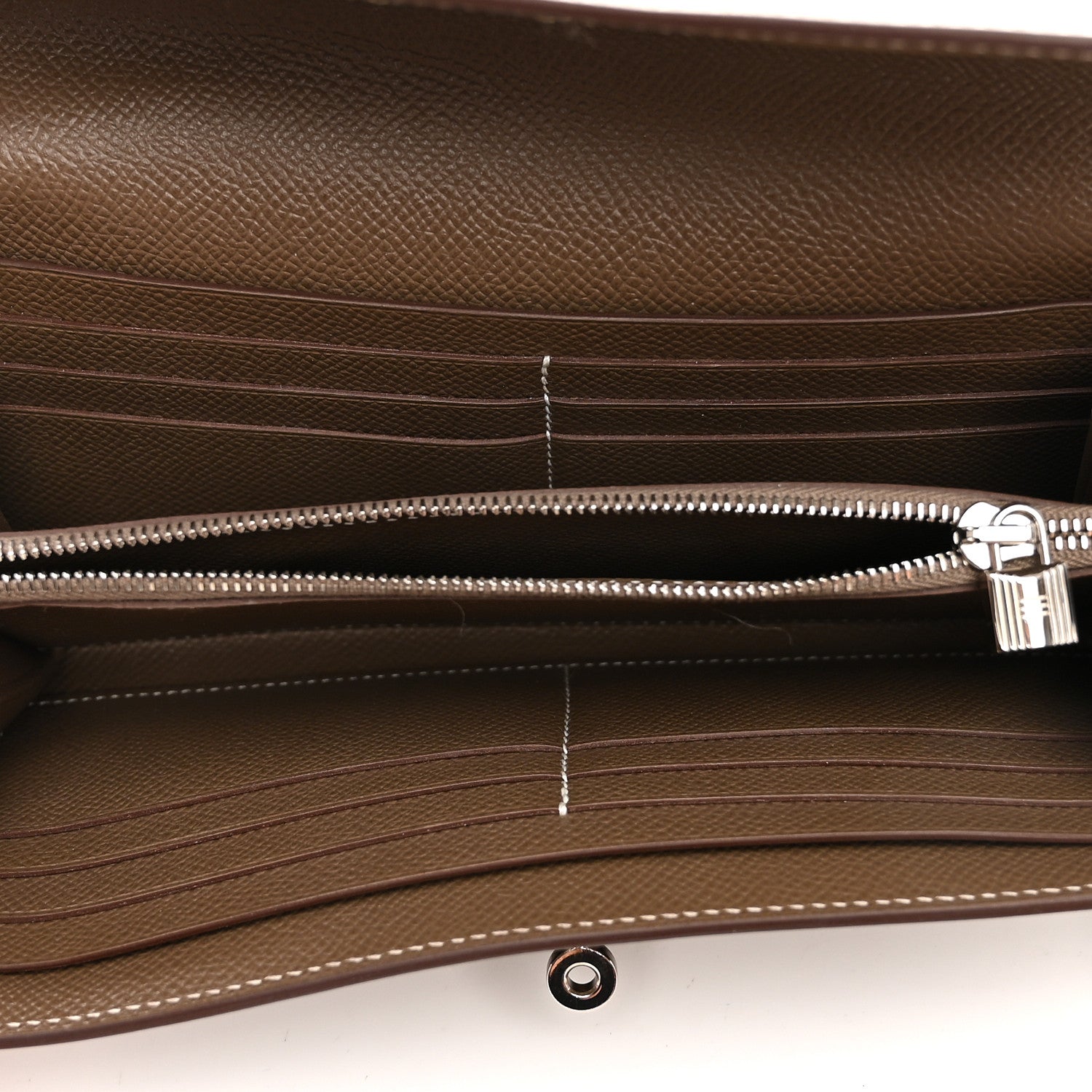 Epsom Kelly Longue Wallet Etoupe — view 5