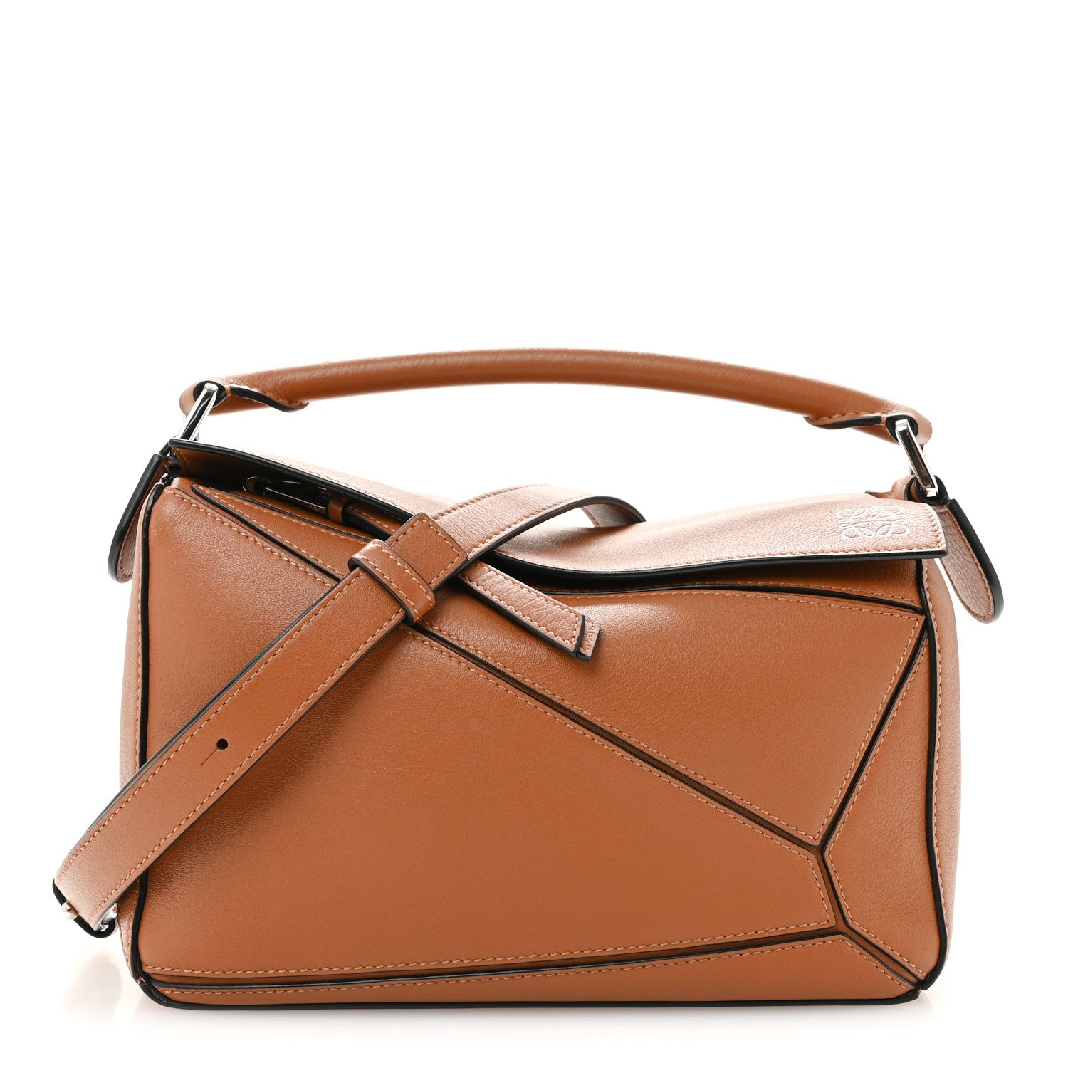 Calfskin Small Puzzle Bag Tan