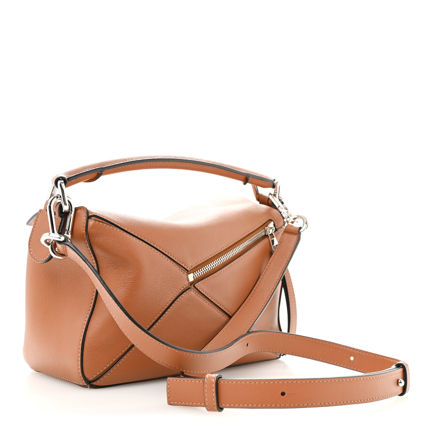 Calfskin Small Puzzle Bag Tan — view 3