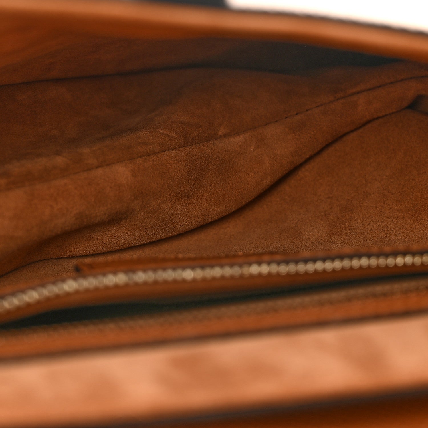 Grained Calfskin Saddle Bag With Strap Camello — view 5