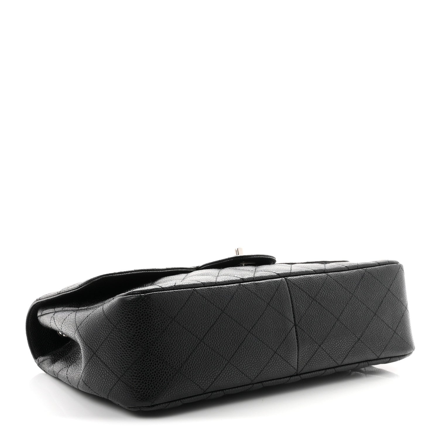 Caviar Quilted Jumbo Single Flap Black — view 3