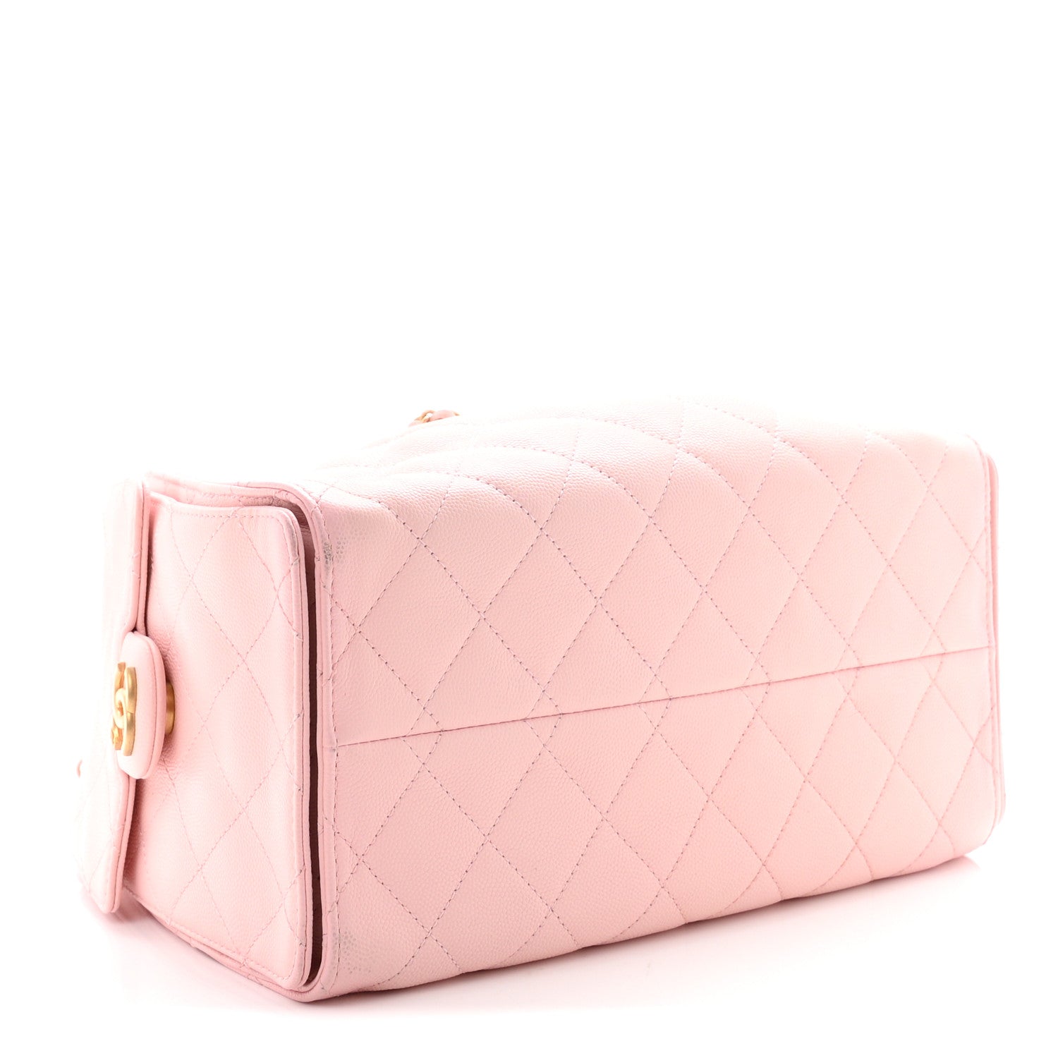 Caviar Quilted Small Chanel 25 Handbag Light Pink — view 3