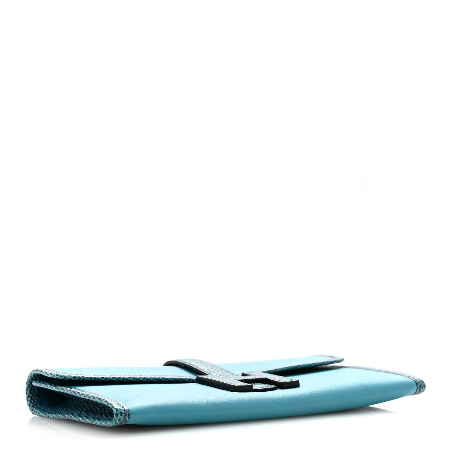 Swift Lizard Jige Elan Touch Duo Clutch Bleu Paon Mykonos — view 5
