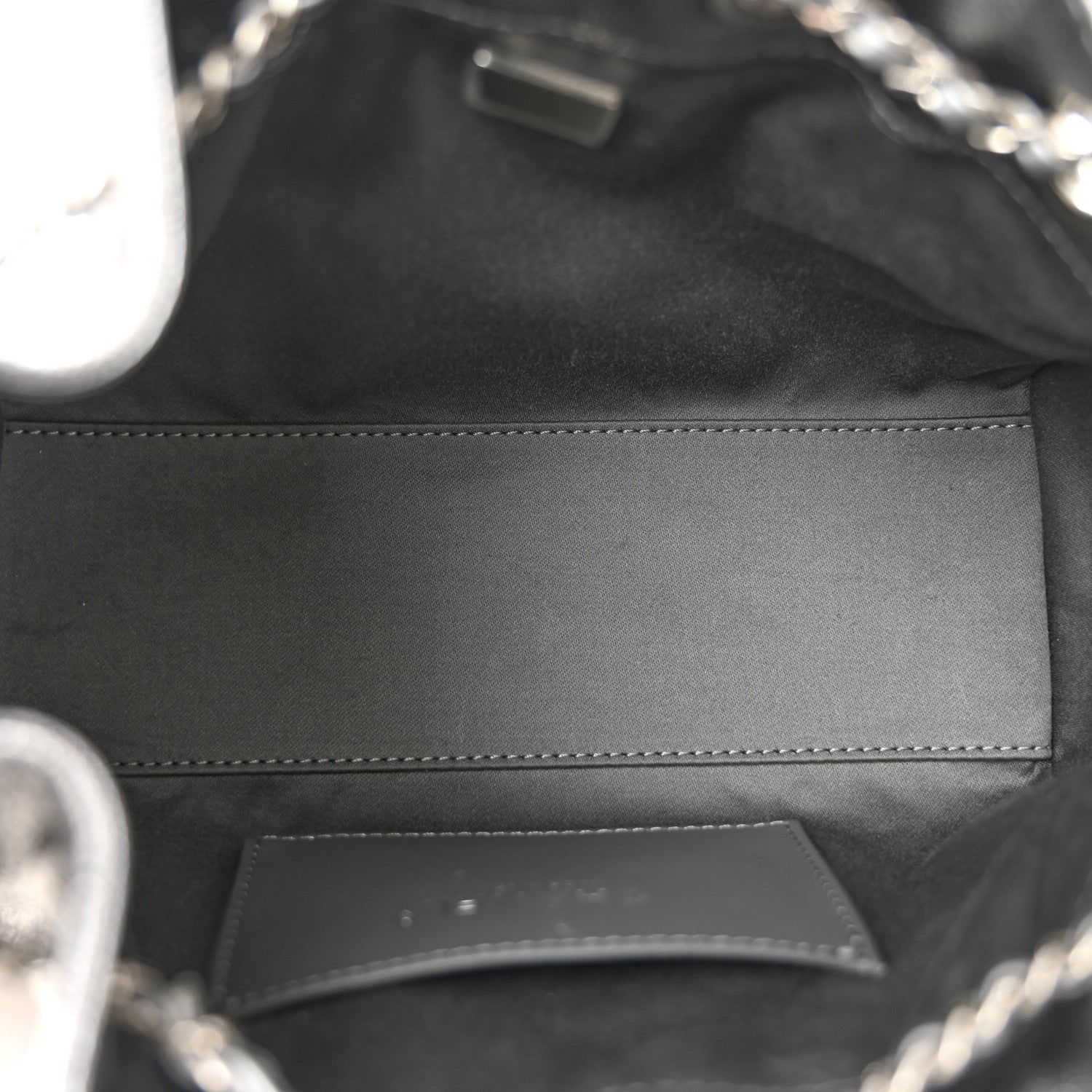Metallic Caviar Quilted Mini Chanel 25 Handbag Anthracite — view 5