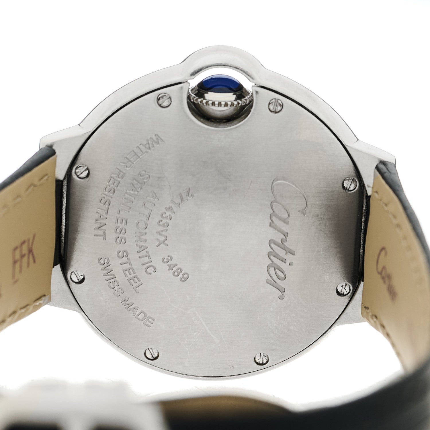 Stainless Steel Alligator 33mm Ballon Bleu De Cartier Automatic Watch — view 4