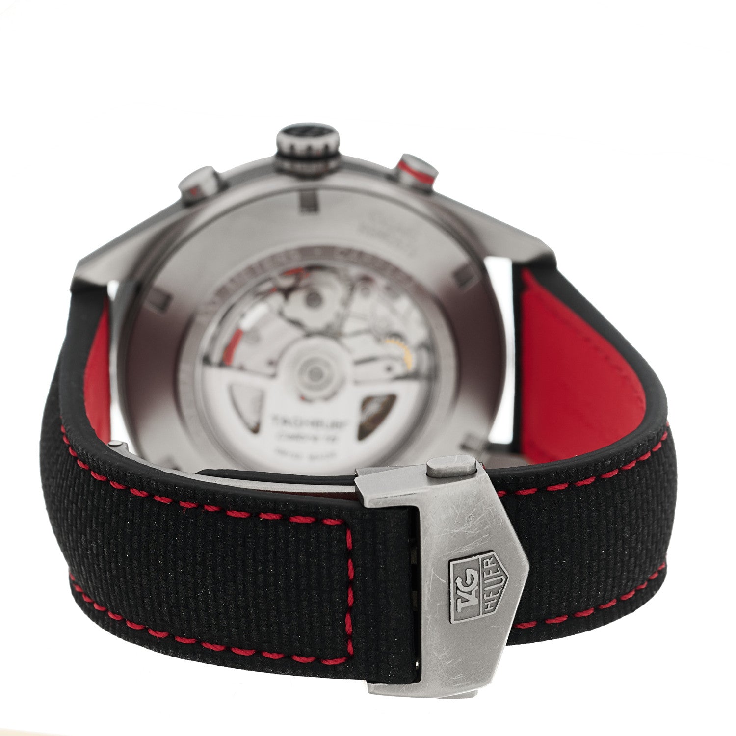 Titanium Carbon Fiber 43mm Carrera Calibre 16 Chronograph Automatic Watch Black CV2A80 — view 3