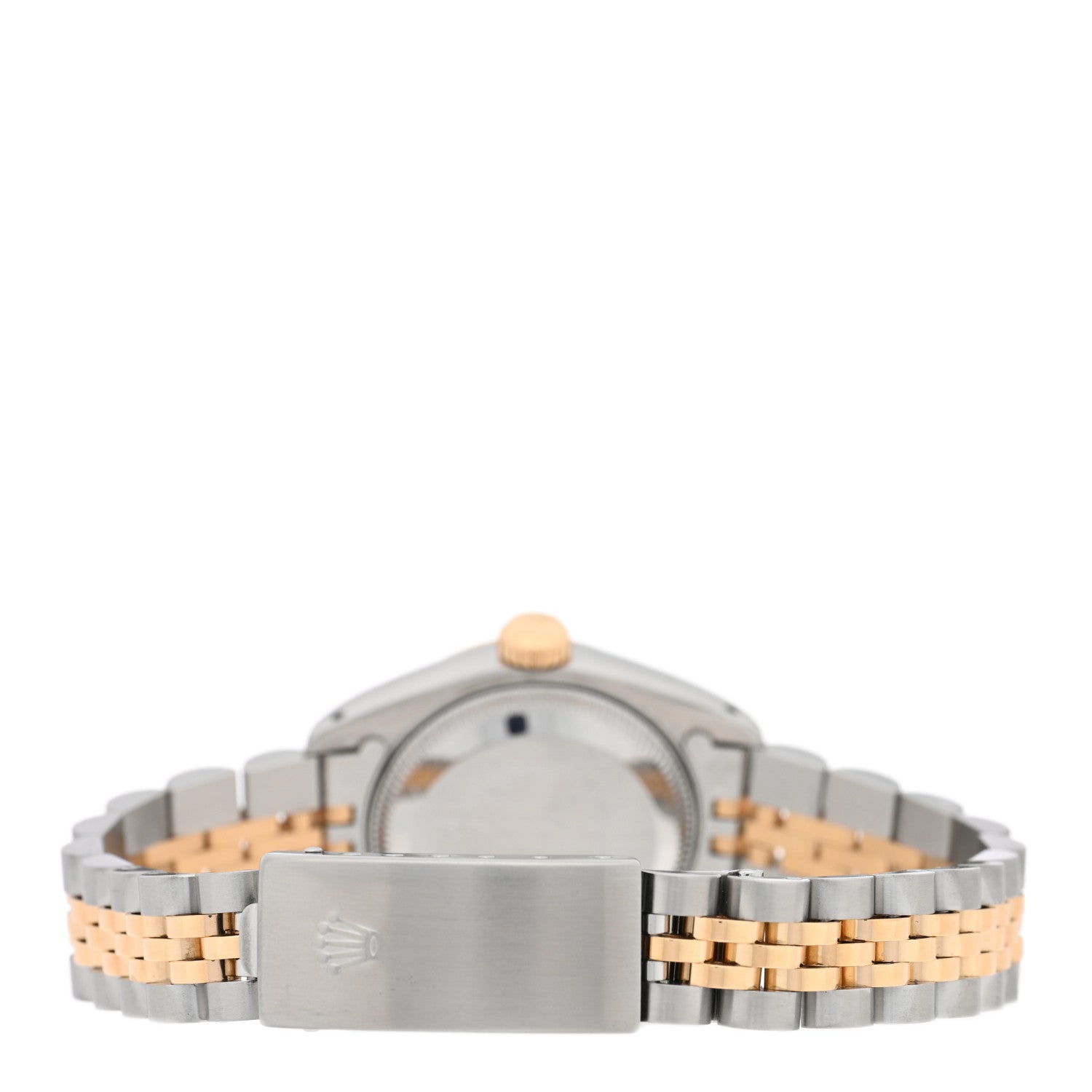 Stainless Steel 18K Yellow Gold Diamond 26mm Oyster Perpetual Datejust Watch Blue Gradient 69173 — view 3