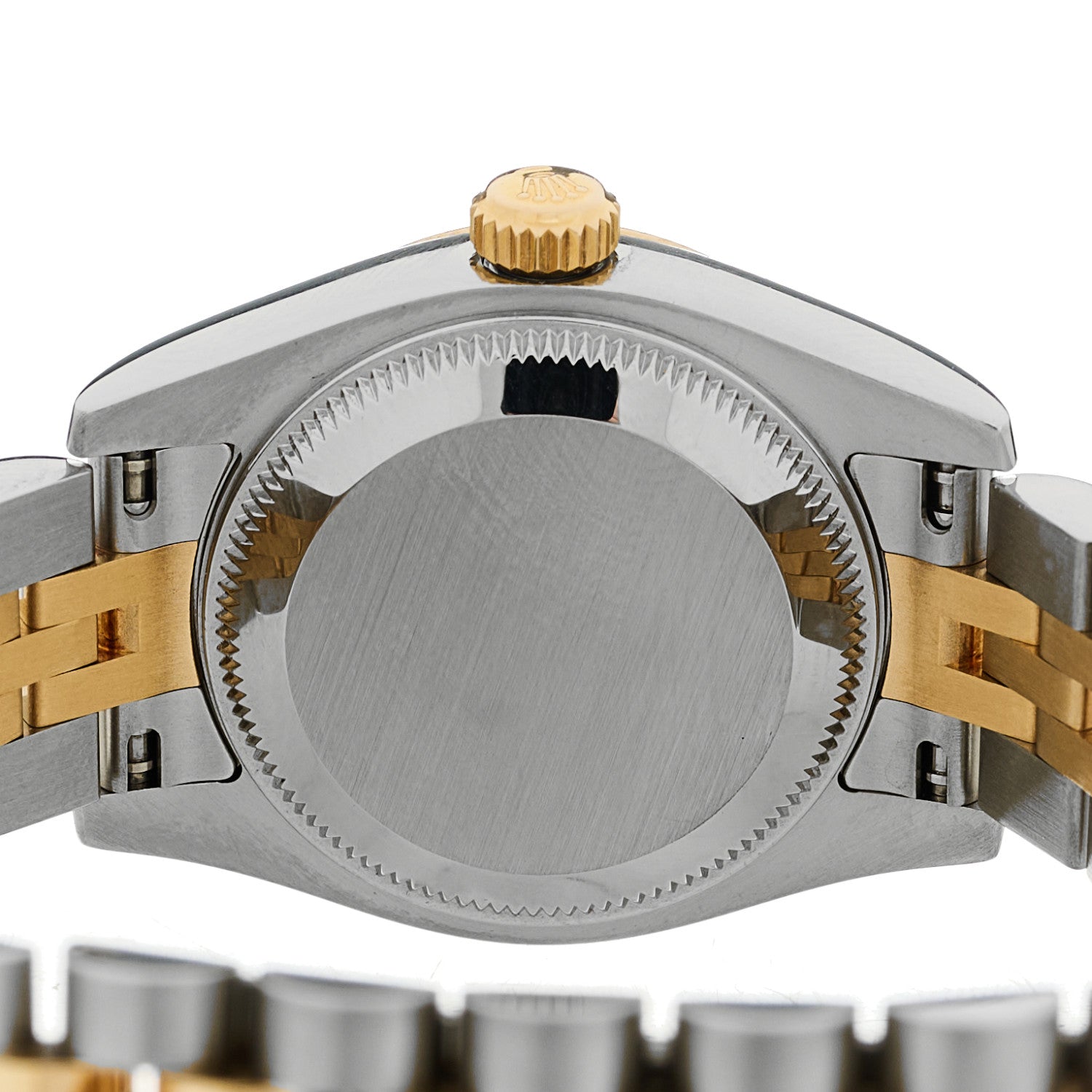 Stainless Steel 18K Yellow Gold Diamond Mother of Pearl 26mm Oyster Perpetual Datejust Watch 179173 — view 4