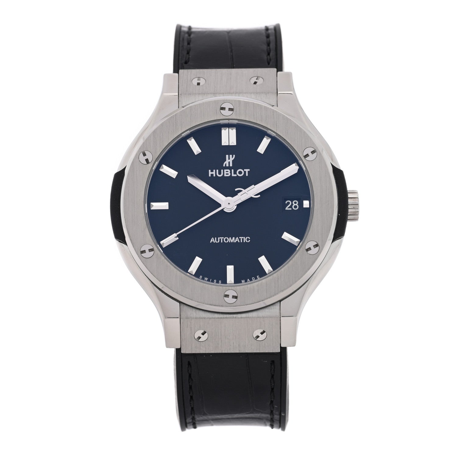 Titanium Alligator 38mm Classic Fusion Automatic Watch Black 565.NX.1171.LR