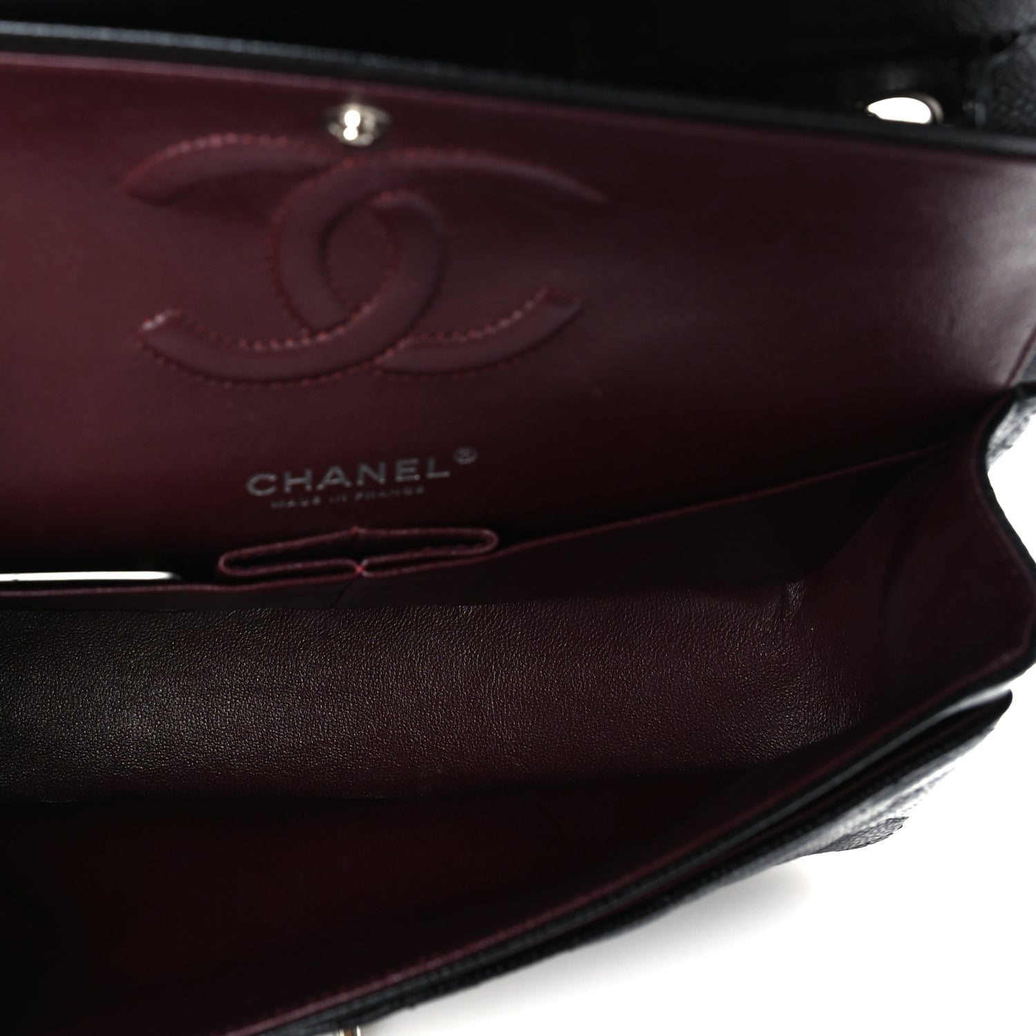 Caviar Quilted Medium Double Flap Black — view 4