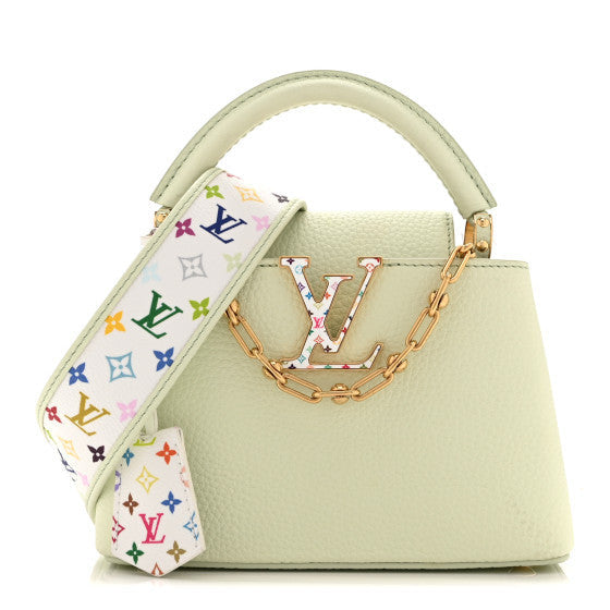 LV TM Taurillon Mini Capucines Green