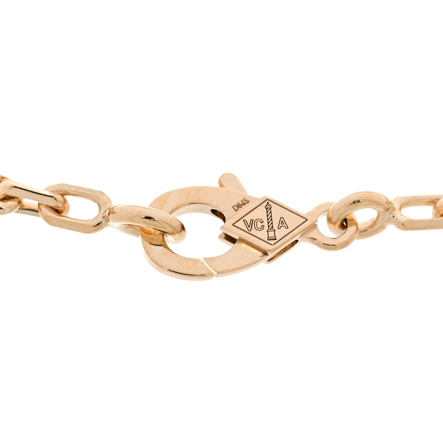 18K Yellow Gold Carnelian 5 Motifs Vintage Alhambra Bracelet — view 3