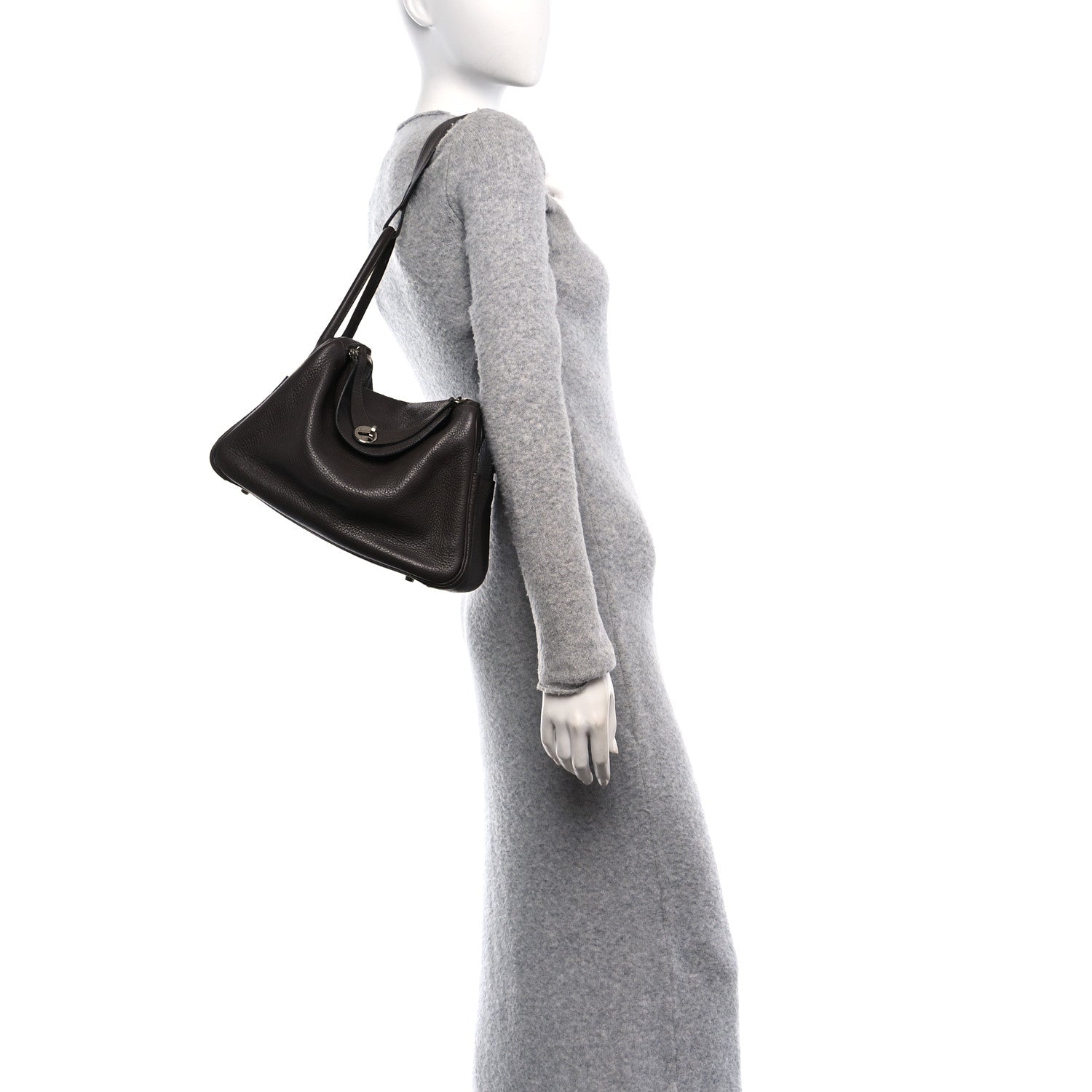 Taurillon Clemence Lindy 30 Chocolate — view 2