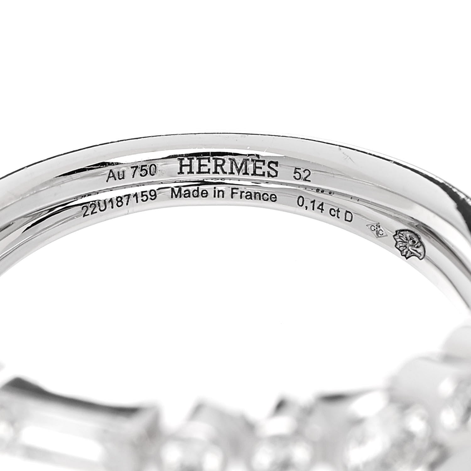 18K White Gold Diamond Chaine D'Ancre Fancy Chaos Ring 52 6 — view 4