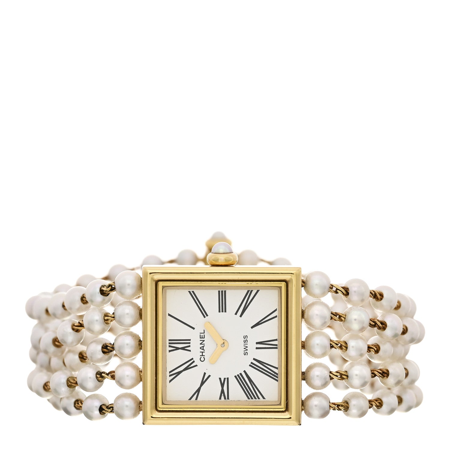18K Yellow Gold Pearl 23mm Mademoiselle Quartz Watch — view 2
