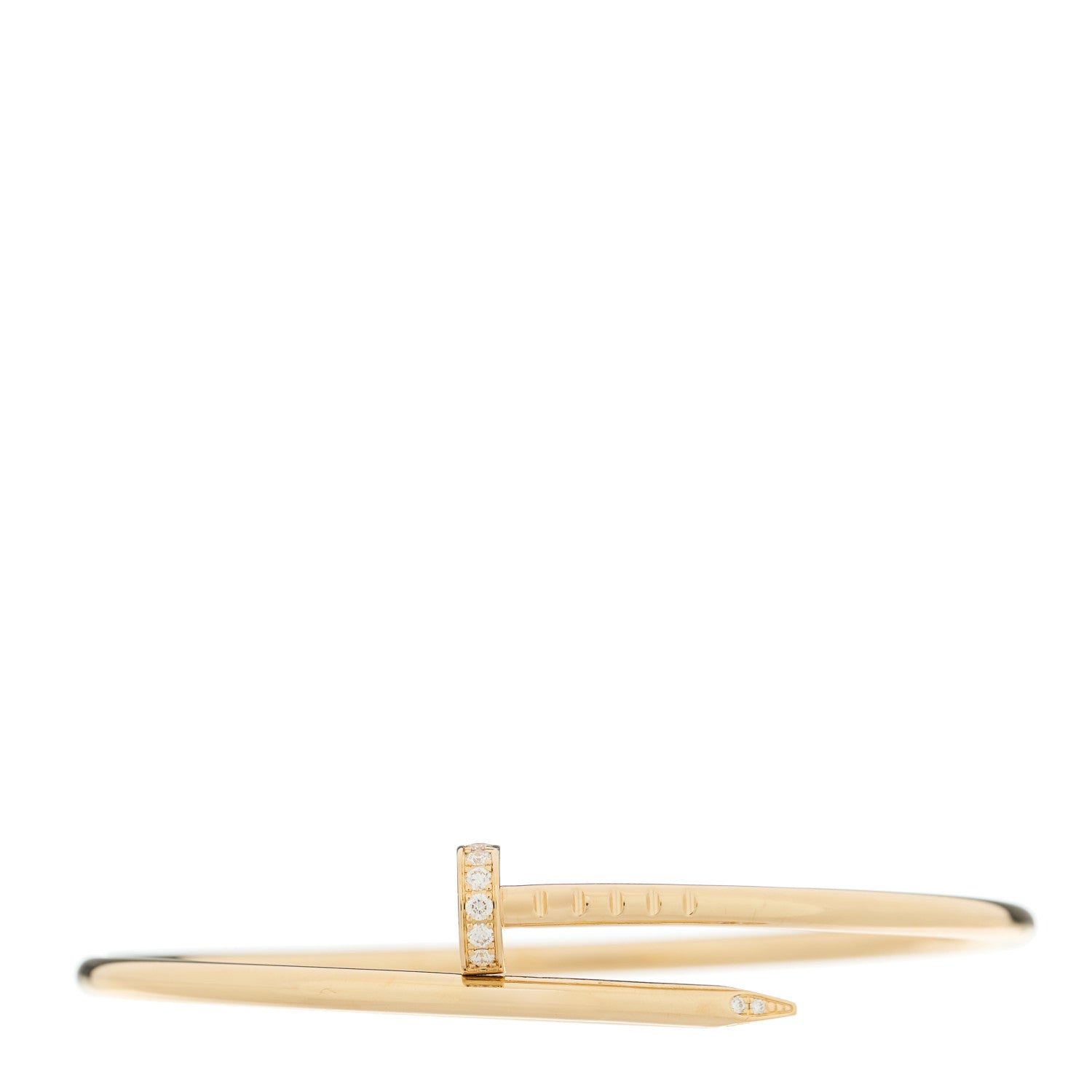 18K Yellow Gold Diamond Small Juste Un Clou Bracelet 15