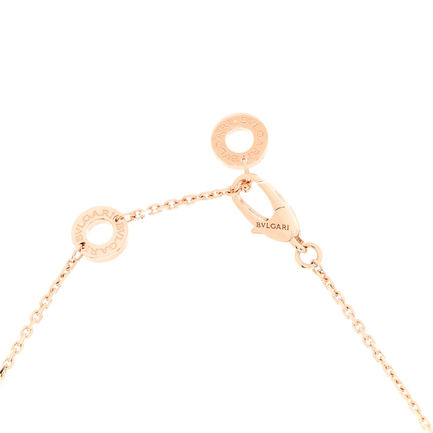 18K Rose Gold Diamond Ruby Mother of Pearl Large Divas' Dream Pendant Necklace — view 4