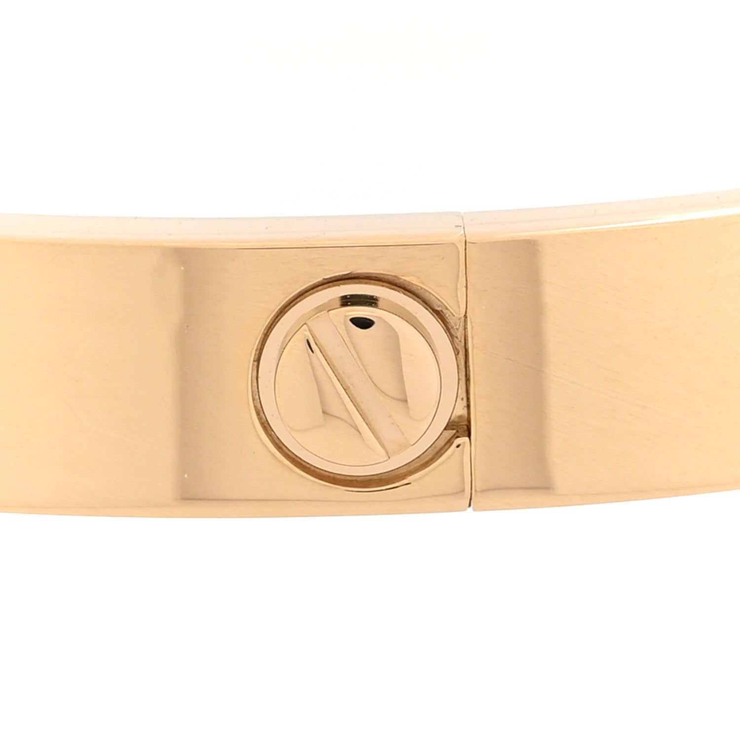 18K Yellow Gold 4 Diamond LOVE Bracelet 17 — view 3