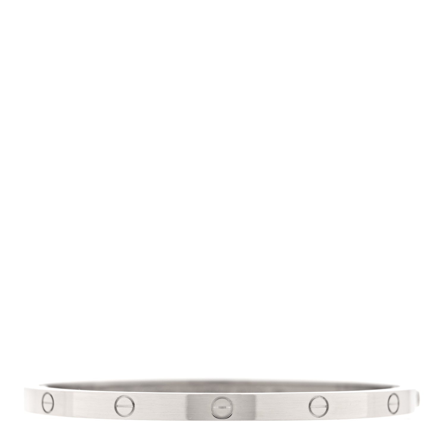 18K White Gold Small LOVE Bracelet 15