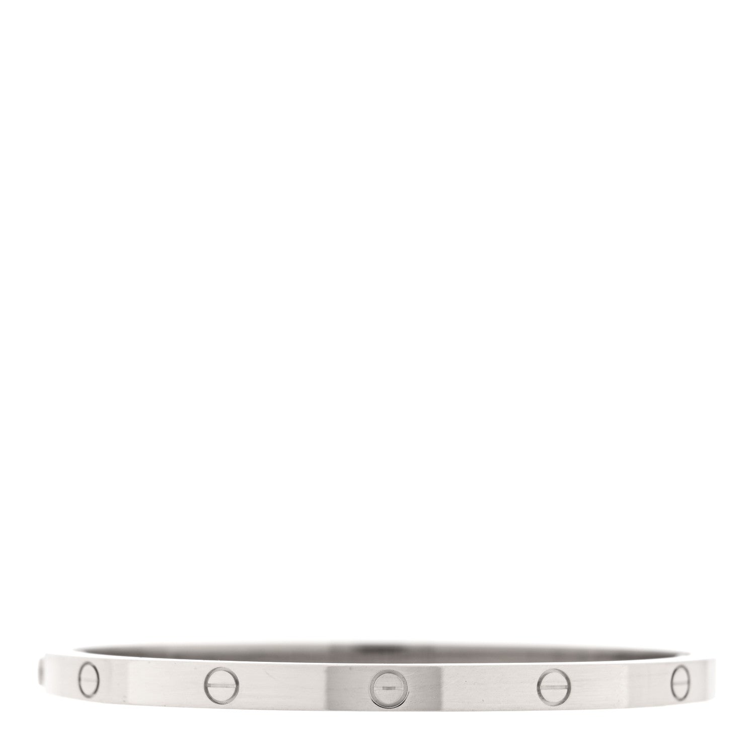 18K White Gold Small LOVE Bracelet 15 — view 2