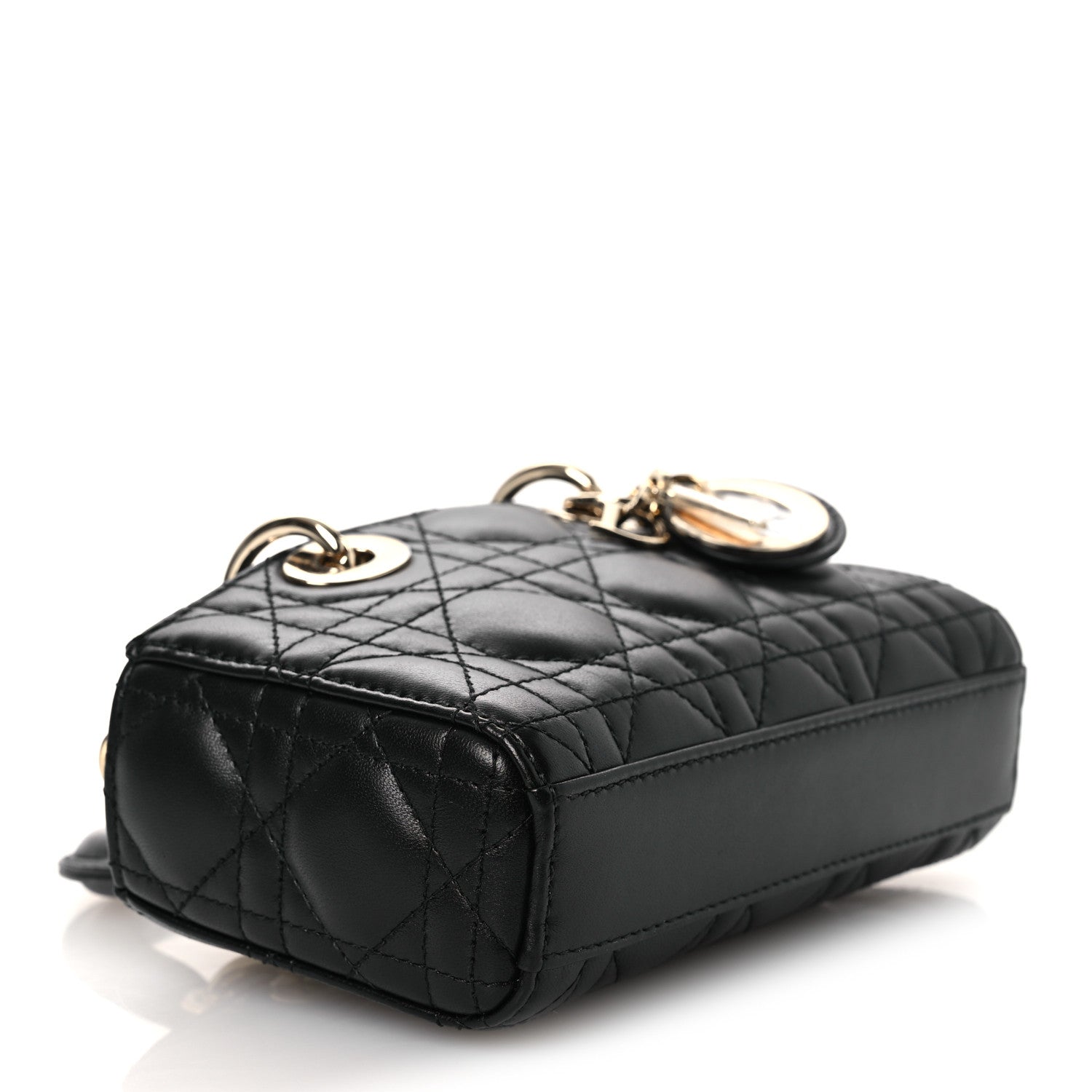 Lambskin Cannage Micro Lady D-Joy Black — view 4