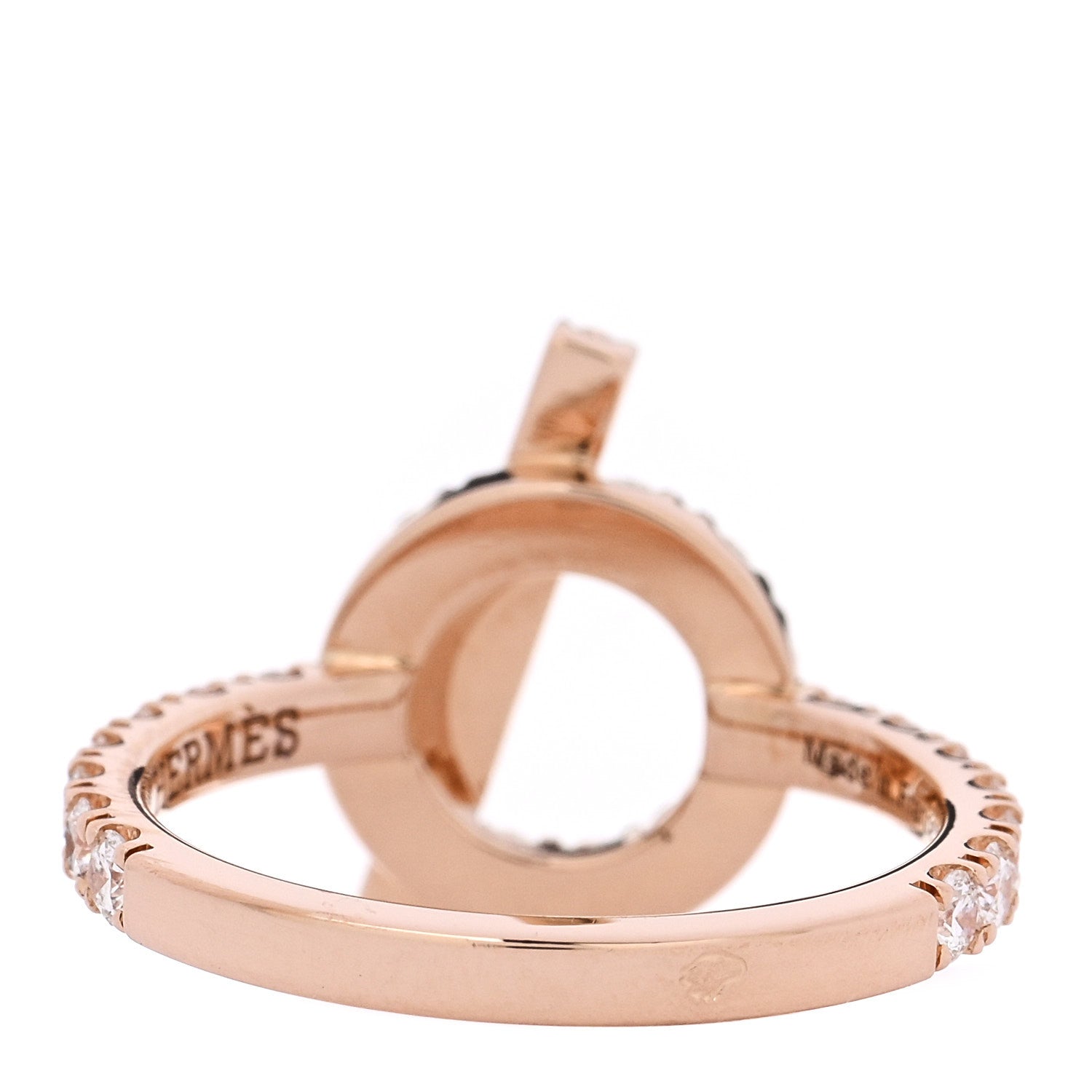 18K Rose Gold Diamond Finesse Ring 50 5.25 — view 4