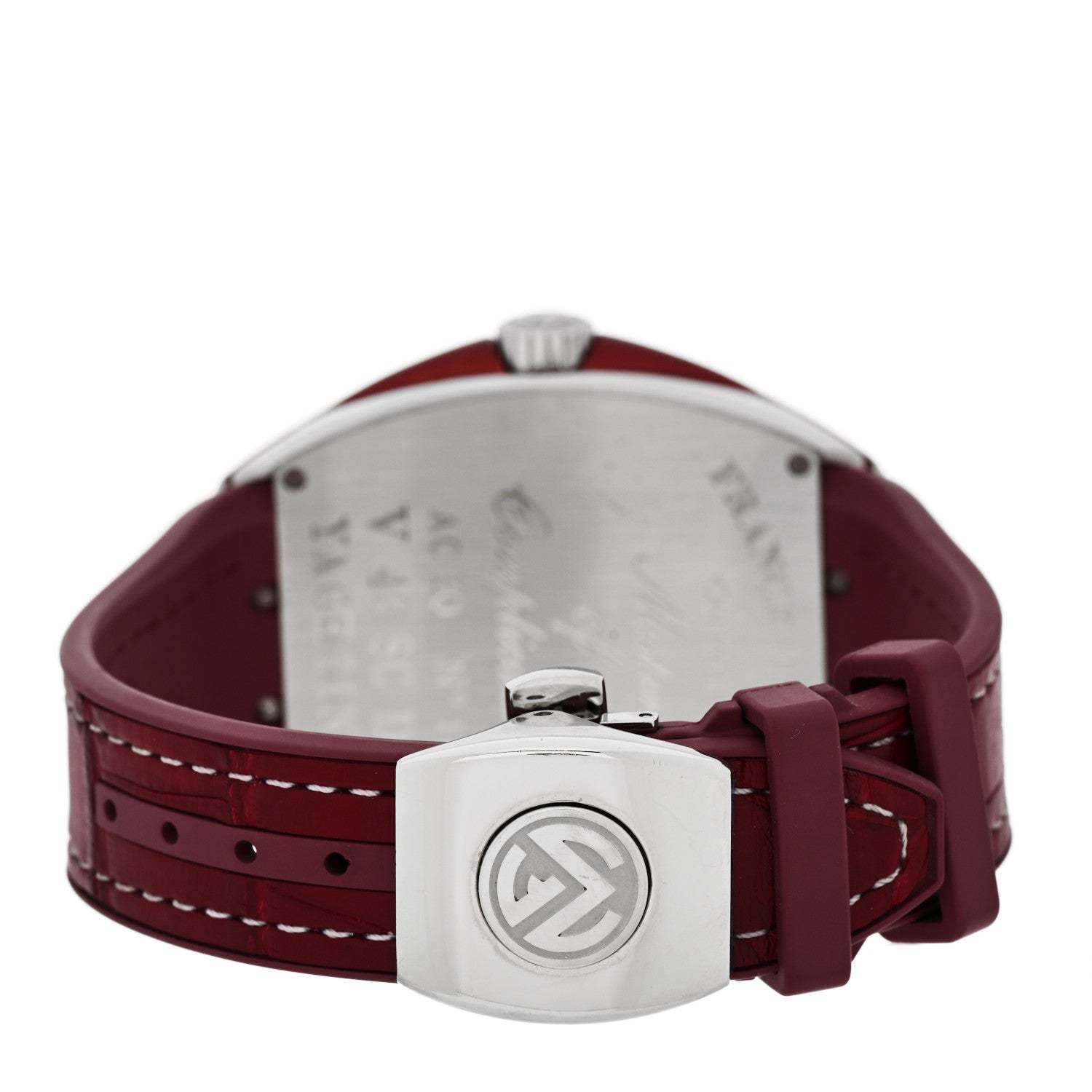 Stainless Steel Alligator 43mm Vanguard Yachting Automatic Watch Burgundy V43SCDT — view 3
