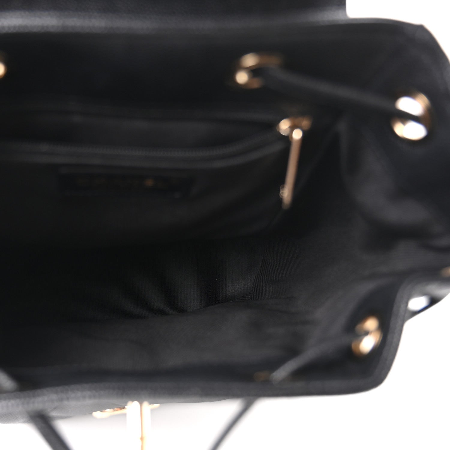 Caviar Quilted Backpack Bag Black — view 5