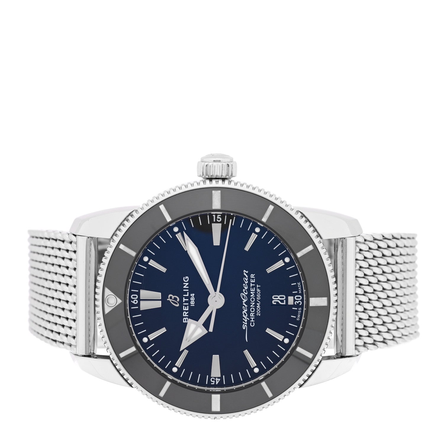 Stainless Steel 44mm Superocean Heritage II B20 Automatic Watch Blue AB2030 — view 2
