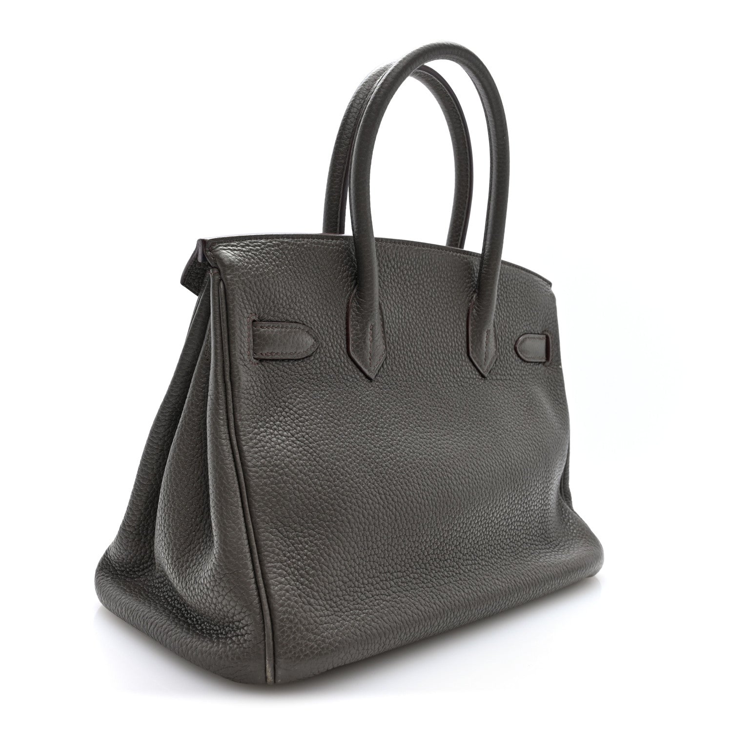 Taurillon Clemence Lizard Club Birkin 30 Etain Graphite — view 3