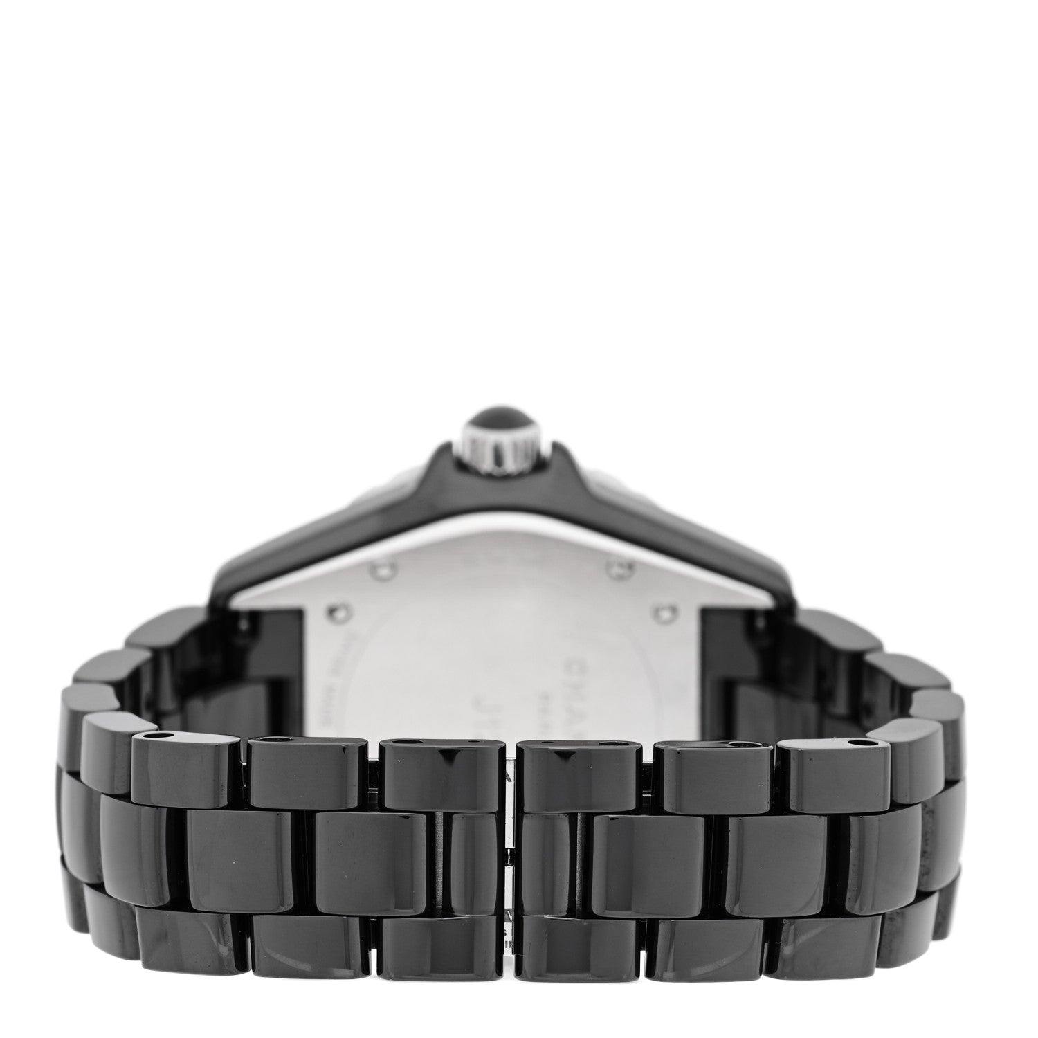 Stainless Steel Ceramic Diamond 38mm J12 Automatic Watch Black — view 3