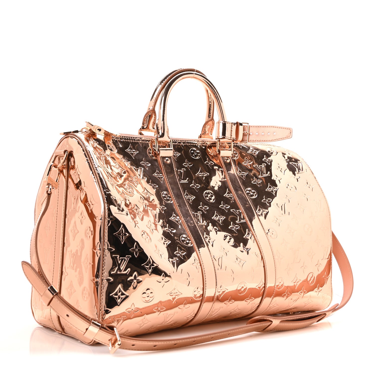 Monogram Mirror Keepall Bandouliere 45 Copper — view 3