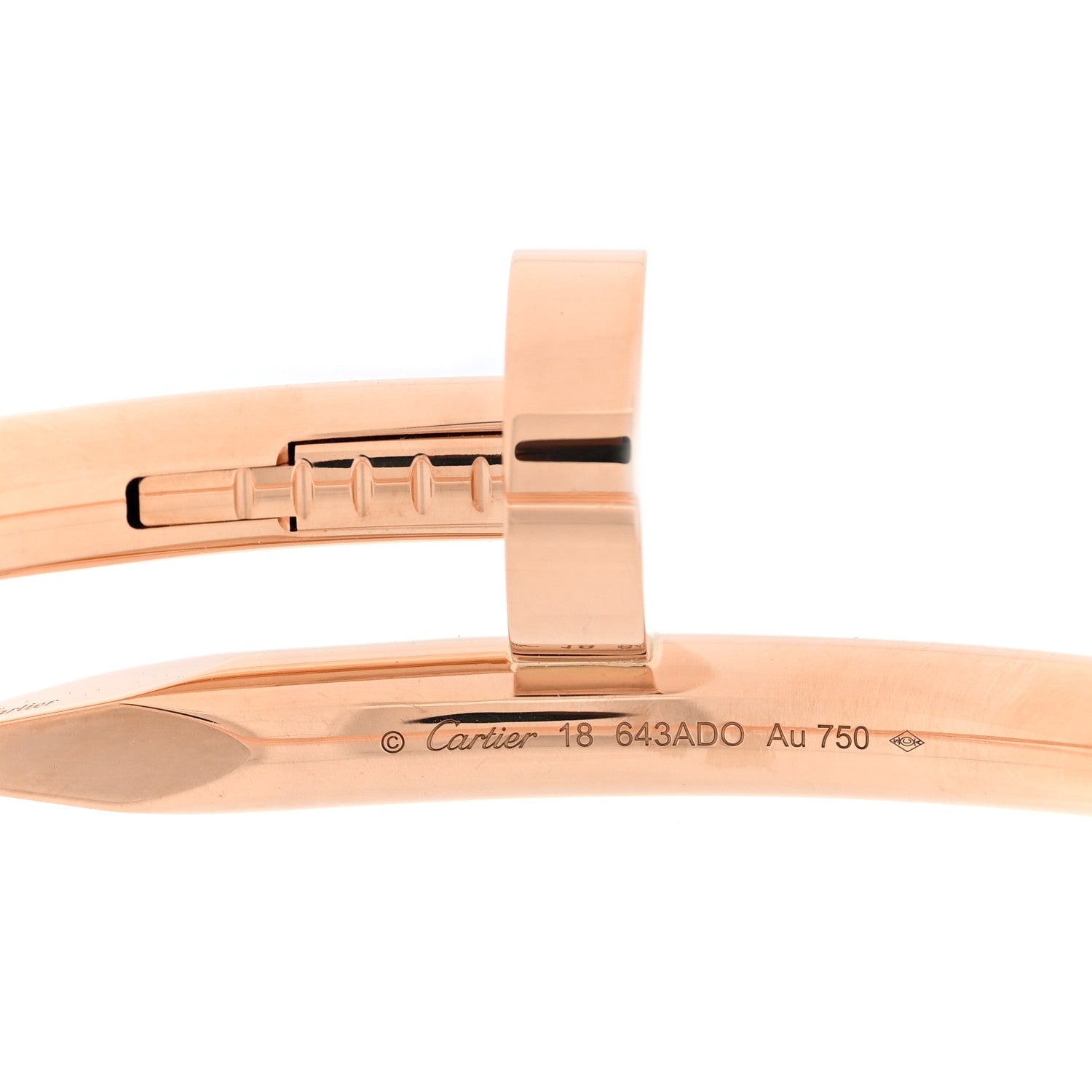 18K Pink Gold Large Juste Un Clou Bracelet 18 — view 3