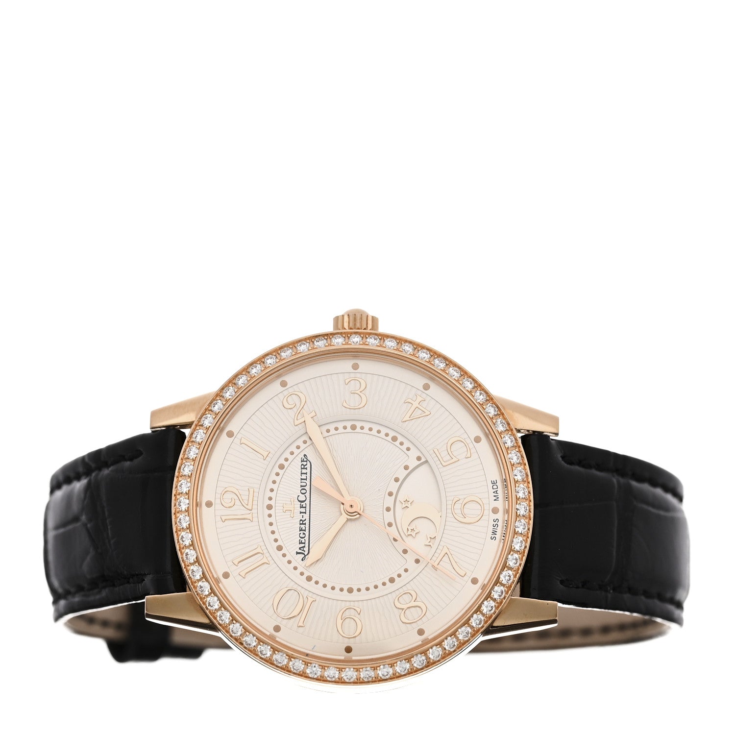 18K Rose Gold Alligator Diamond Bezel 34mm Rendez-Vous Automatic Watch Silver Q3442440 — view 2